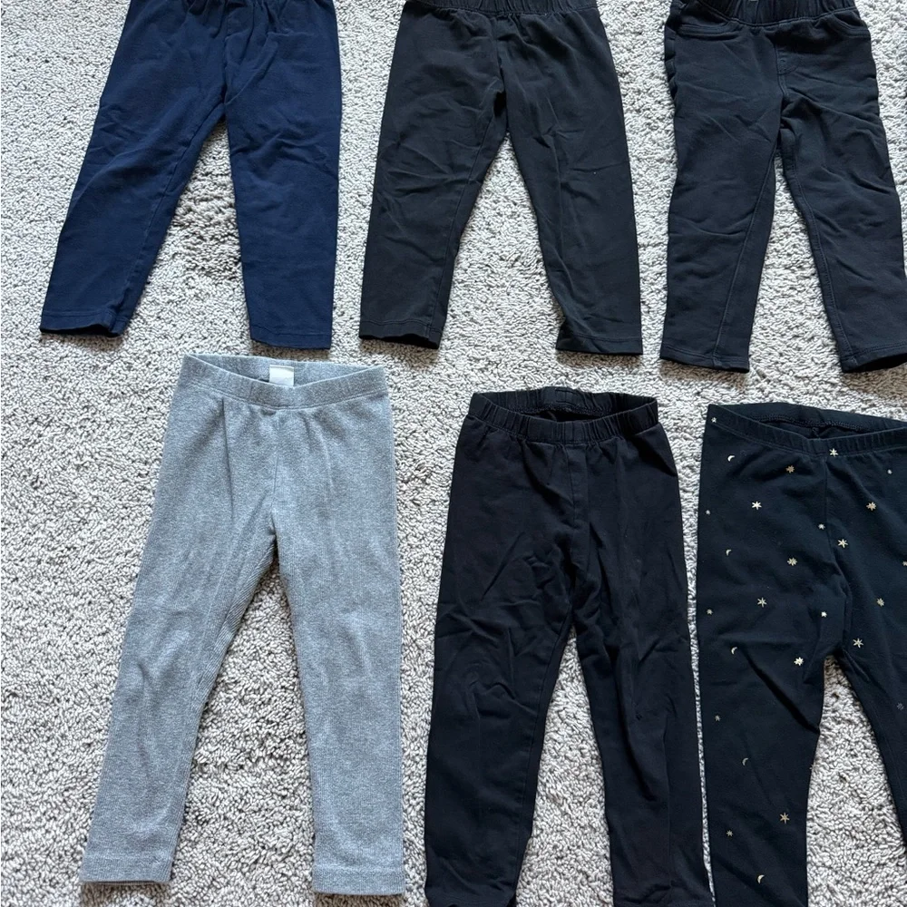 Toddler Girls Assorted Leggings Set 2T - Picture 2 of 8